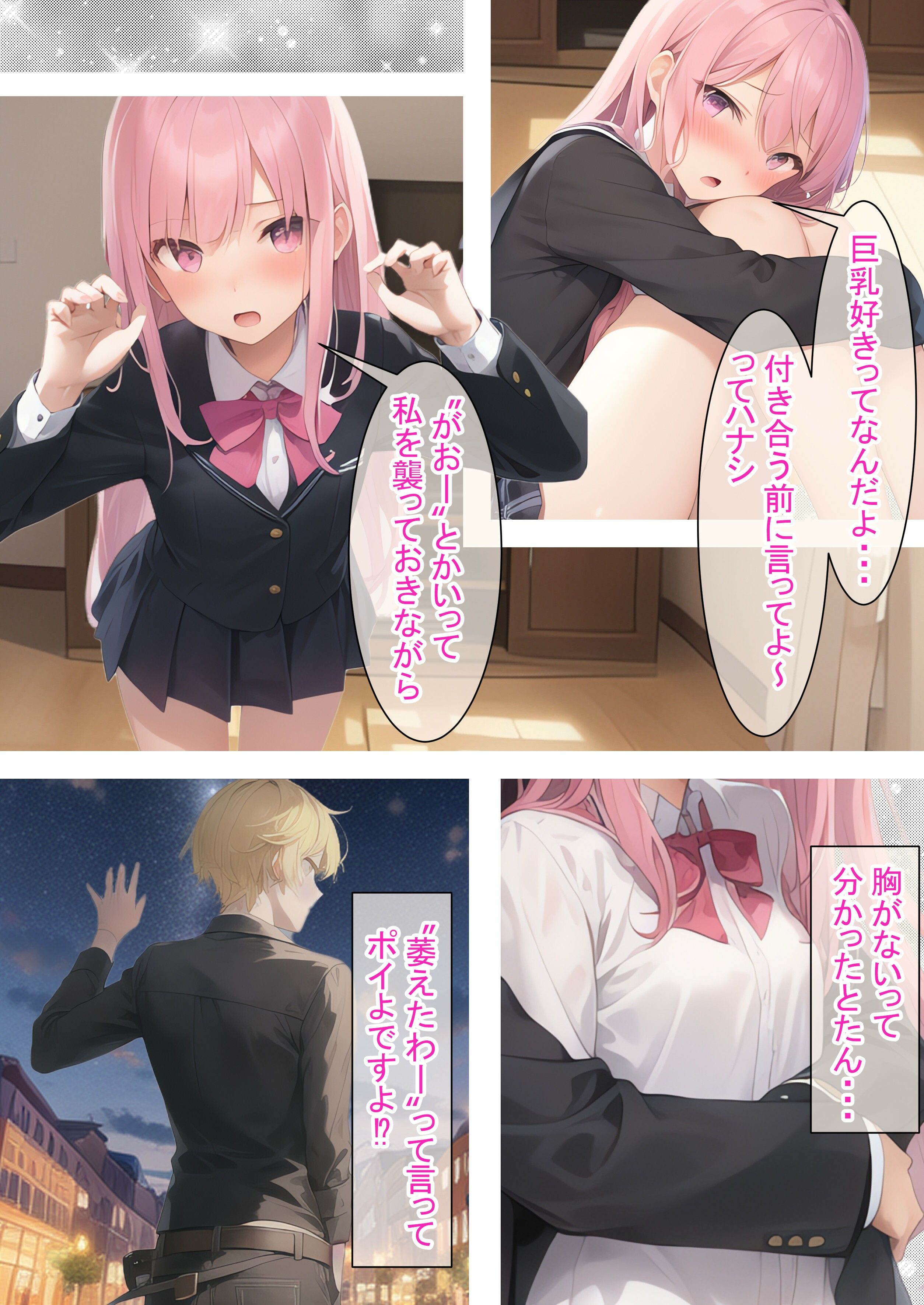 サンプル画像4:貧乳でも遊べちゃう件（桃）(つくねちゃん) [d_308110]