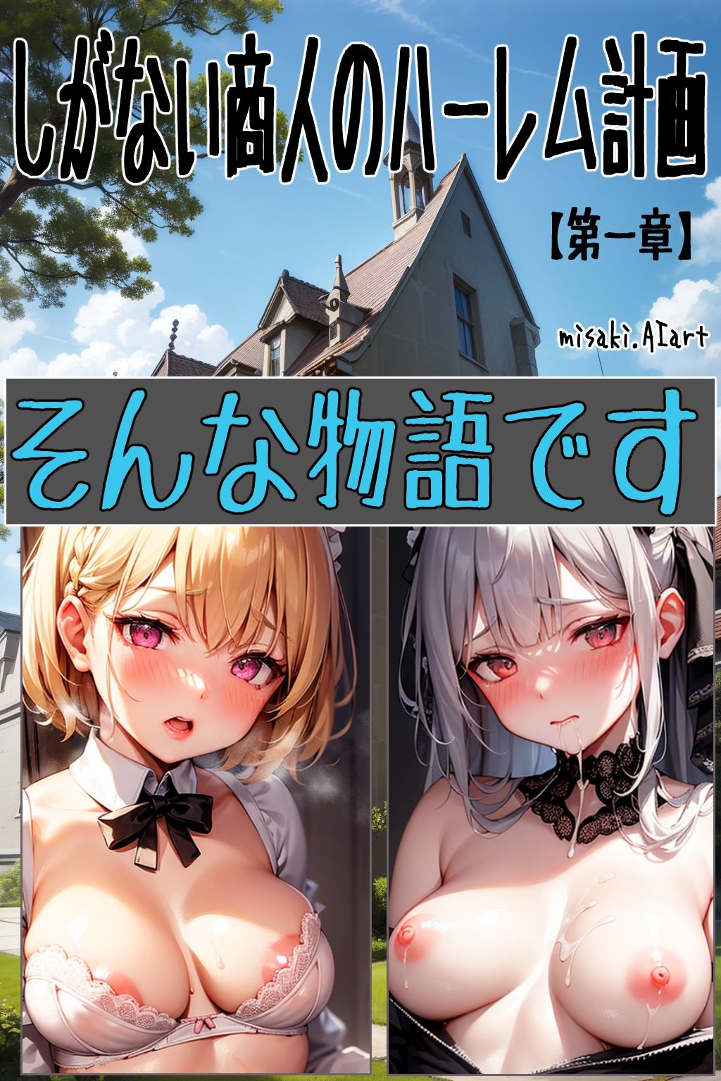 サンプル画像5:しがない商人のハーレム計画 【第一章】(misaki.AIart) [d_308225]