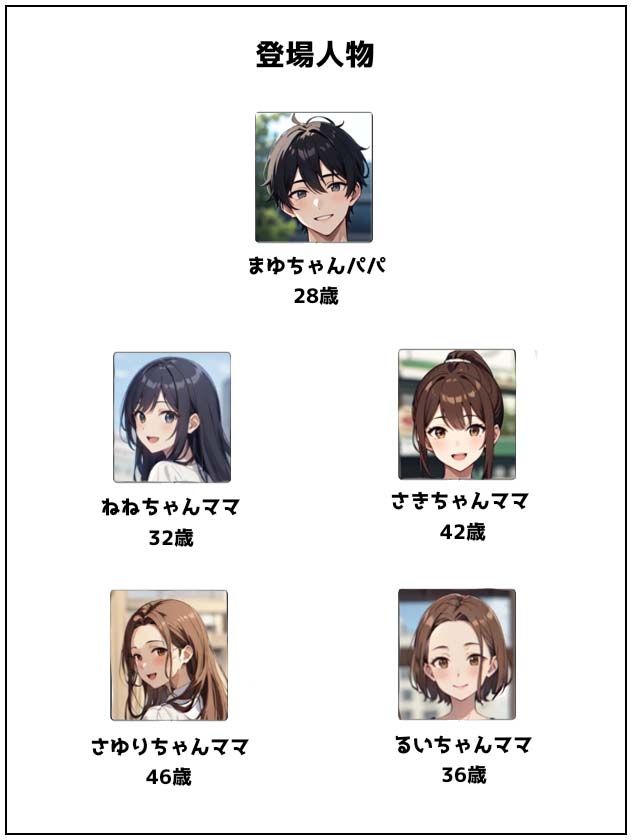 サンプル画像1:まゆちゃんパパ 近所のママさんいただきます(日々野すきま) [d_308342]