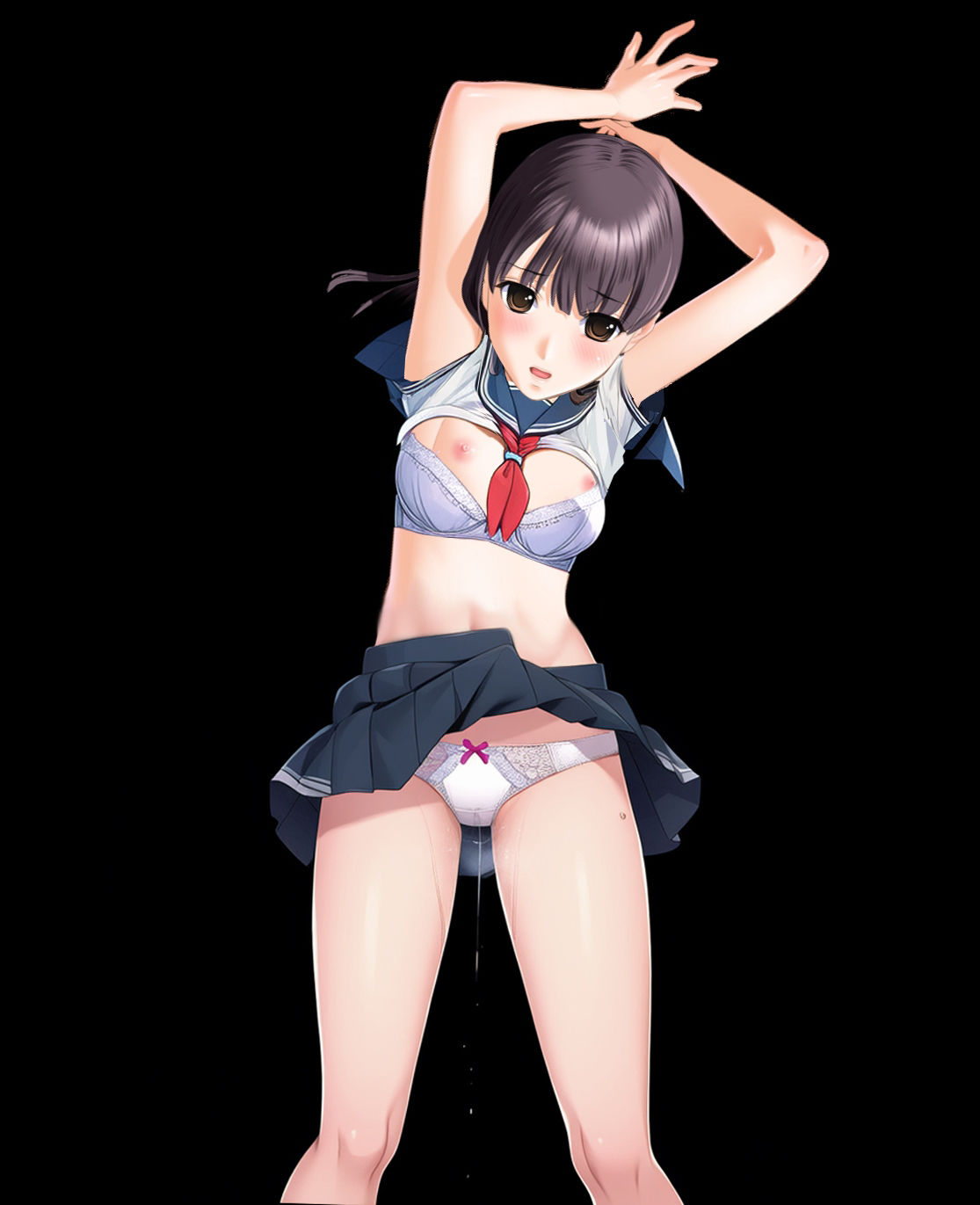 サンプル画像1:『女子〇〇〇がお姉さん二人に電車で寸止めレズ痴●されネチネチと乳首やクリトリスをこね回され、部屋に連れ込まれて壊れるほど寸止め地獄・イカせ地獄』(淫乱テディベア) [d_308601]