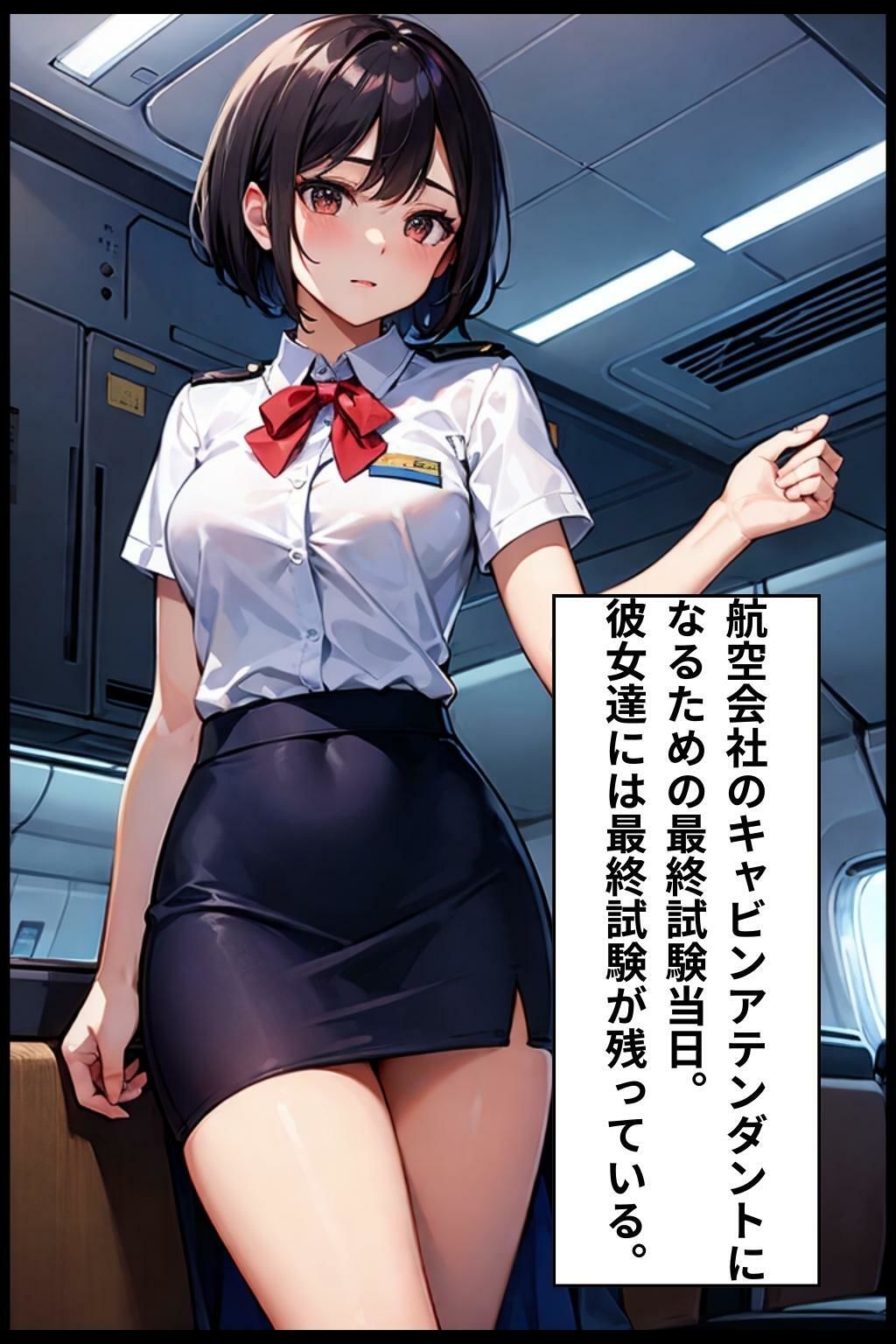 サンプル画像1:添乗員身体測定試験(エンジまんが) [d_309026]