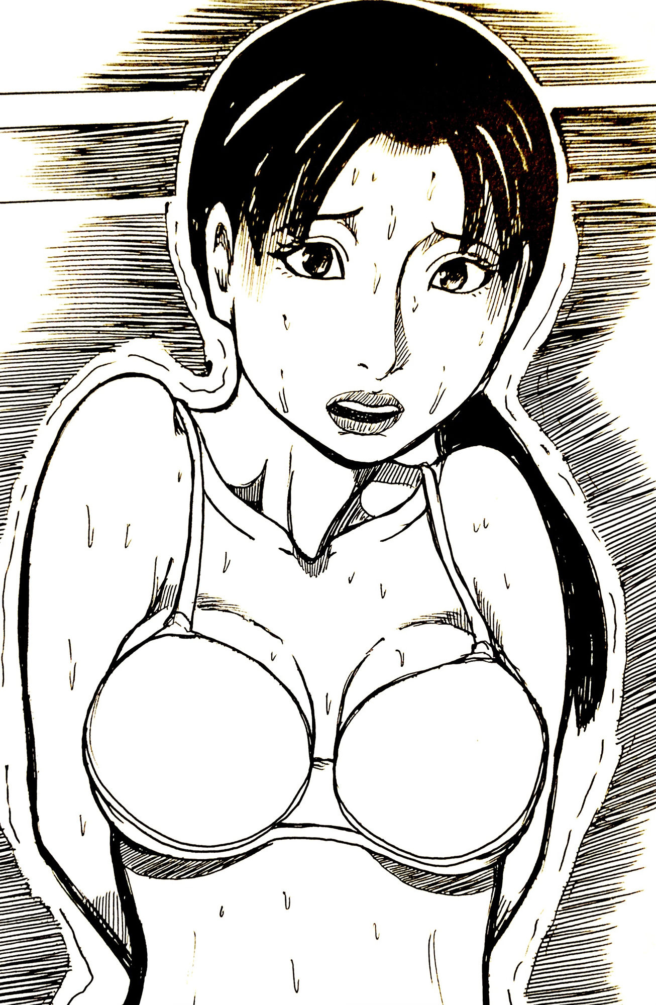 サンプル画像2:とある施設。ひと月ぶりの妻との再会。(N-zumi-ha) [d_309362]