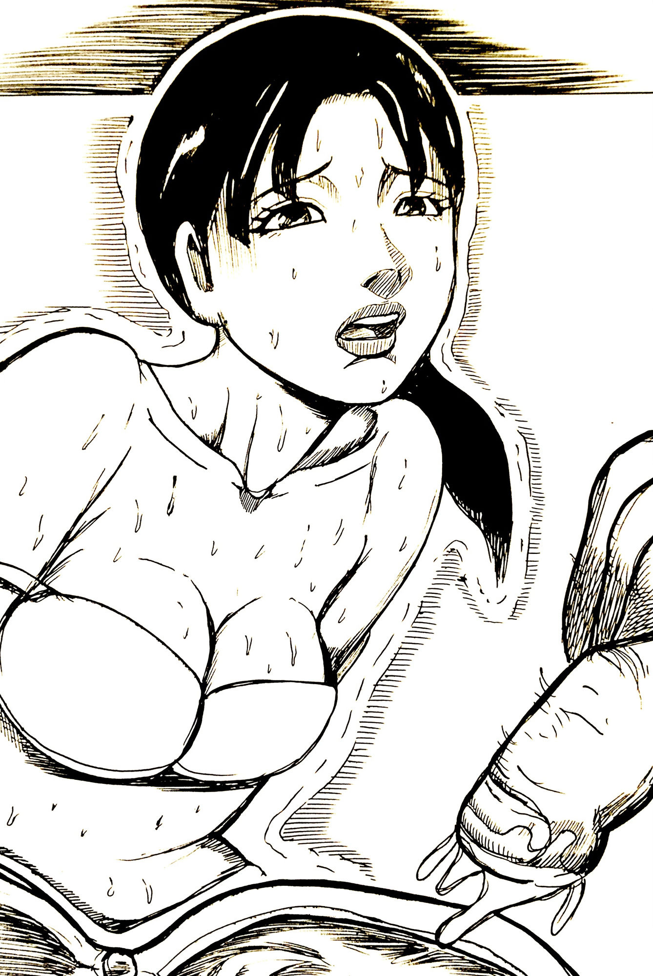 サンプル画像3:とある施設。ひと月ぶりの妻との再会。(N-zumi-ha) [d_309362]