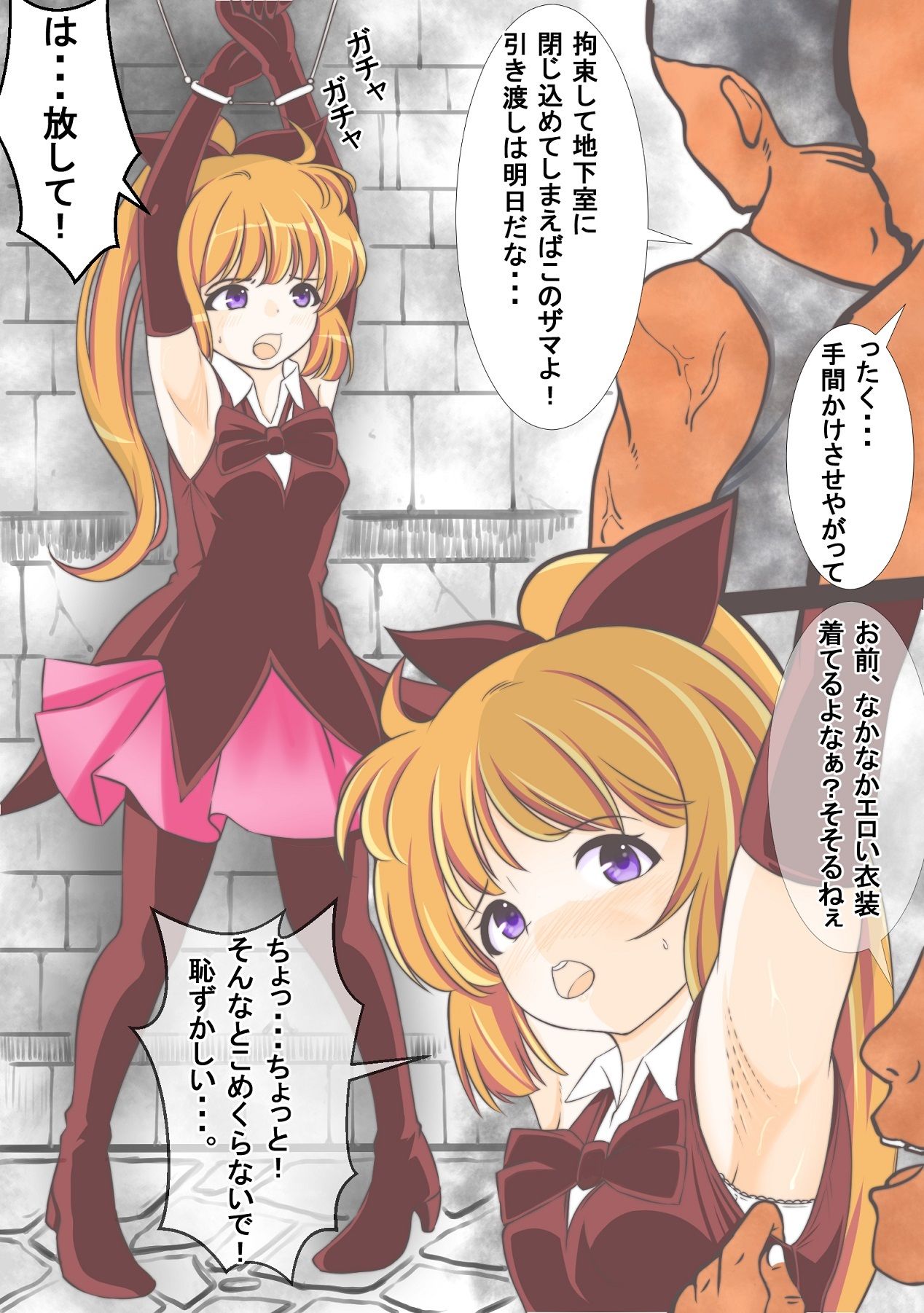 サンプル画像2:潜入した館の警備兵に捕獲されレ●プされる怪盗セイ〇トテール(宵星ヒカリ) [d_309589]