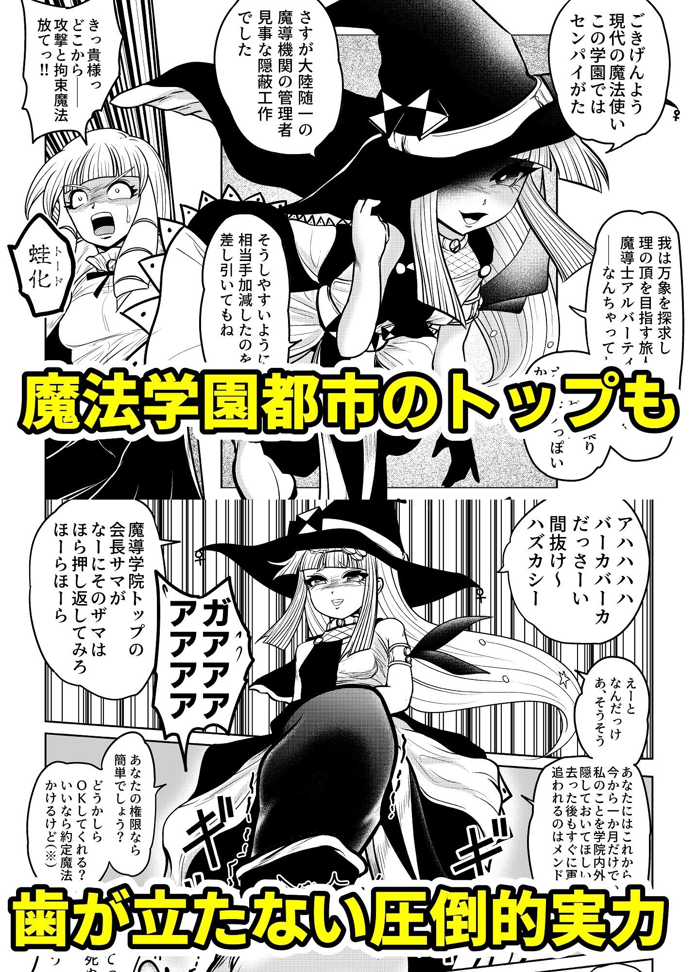 サンプル画像2:最強魔導士の私が粗ちん生やされて無様敗北(雨読六畳) [d_309703]