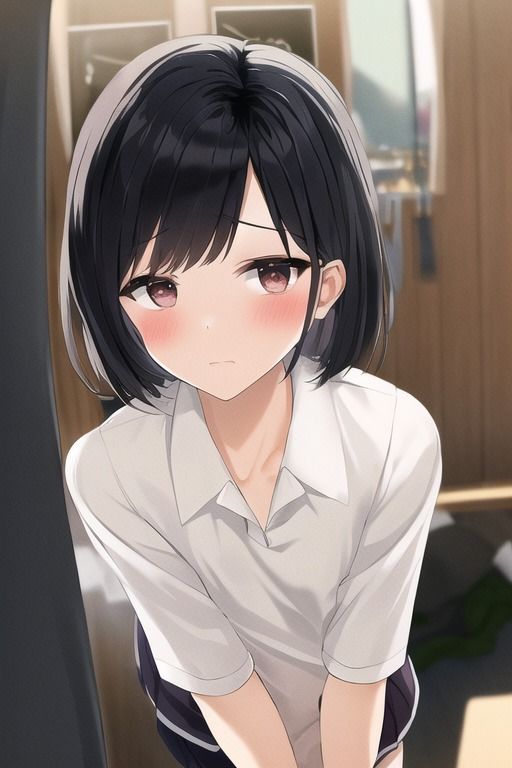 サンプル画像1:ほんのり赤面した貧乳JKがナニかを隠してる仕草のせいで余計にえっち要素が増してしまう集(変態ベイビー) [d_309736]