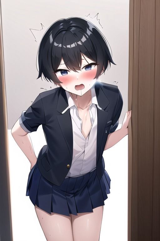 サンプル画像3:ほんのり赤面した貧乳JKがナニかを隠してる仕草のせいで余計にえっち要素が増してしまう集(変態ベイビー) [d_309736]