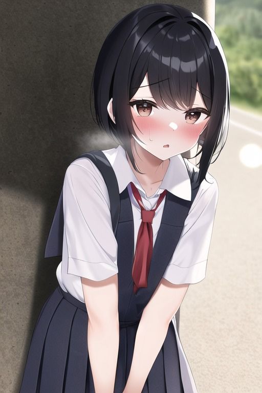 サンプル画像5:ほんのり赤面した貧乳JKがナニかを隠してる仕草のせいで余計にえっち要素が増してしまう集(変態ベイビー) [d_309736]