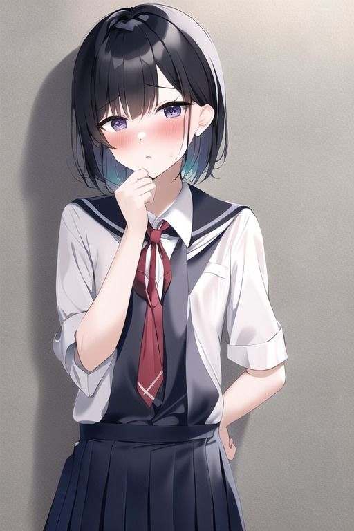 サンプル画像6:ほんのり赤面した貧乳JKがナニかを隠してる仕草のせいで余計にえっち要素が増してしまう集(変態ベイビー) [d_309736]