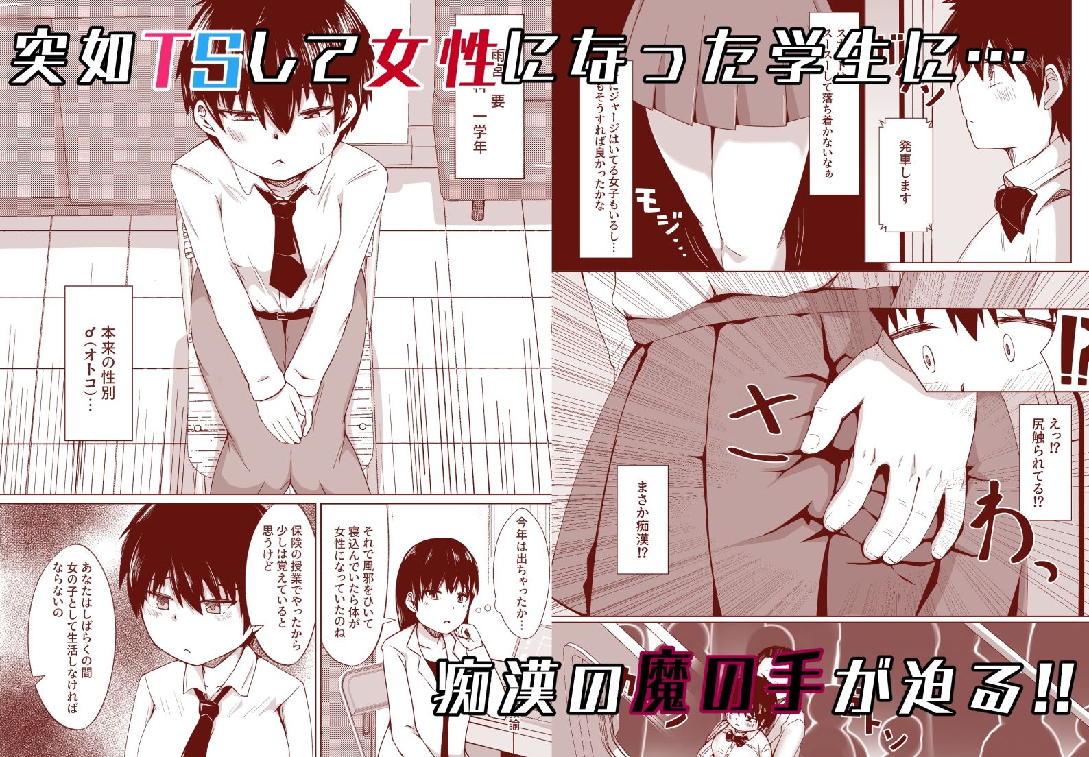 サンプル画像1:TS雌堕ち痴●電車(strike back) [d_310560]