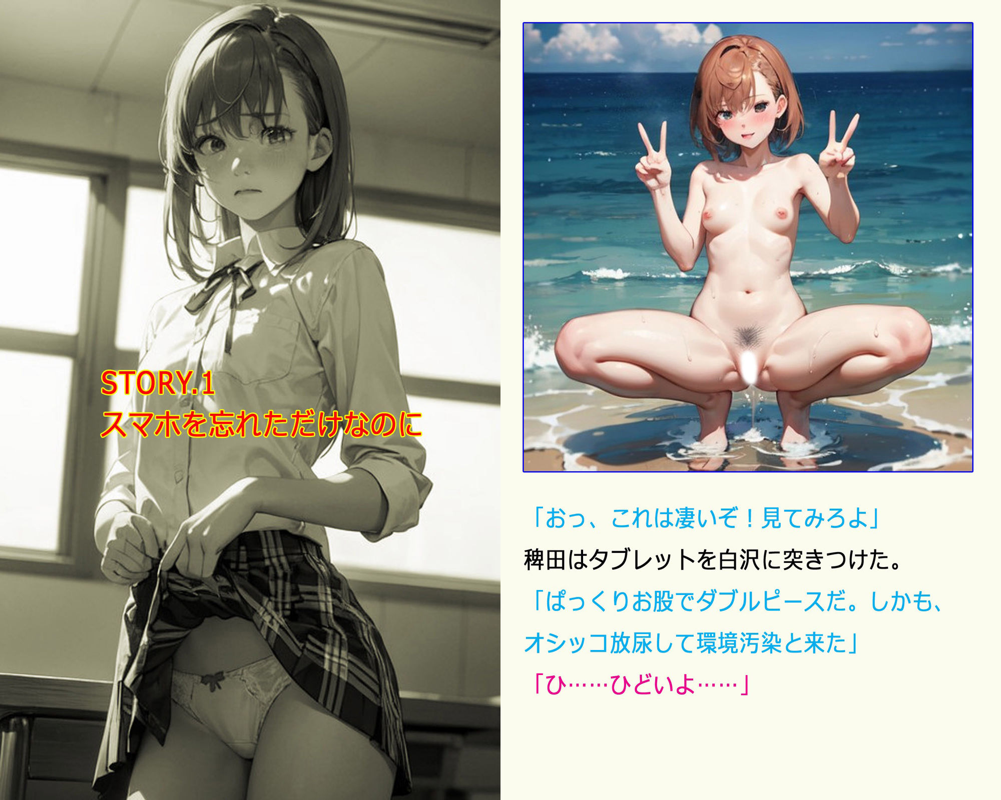 サンプル画像1:学校にスマホを忘れただけなのに生オナホにされました 1(闇妖精) [d_311086]