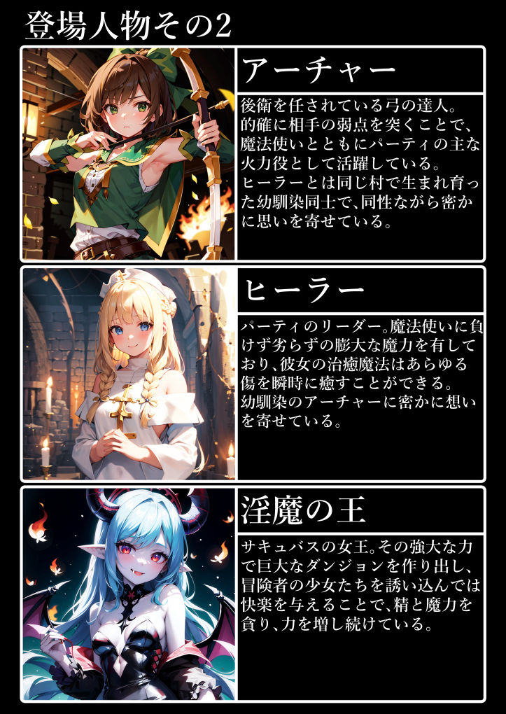 サンプル画像1:魔王のエロトラップダンジョン 〜美少女冒険者パーティーは完全敗北しました〜(性癖アイ) [d_311185]