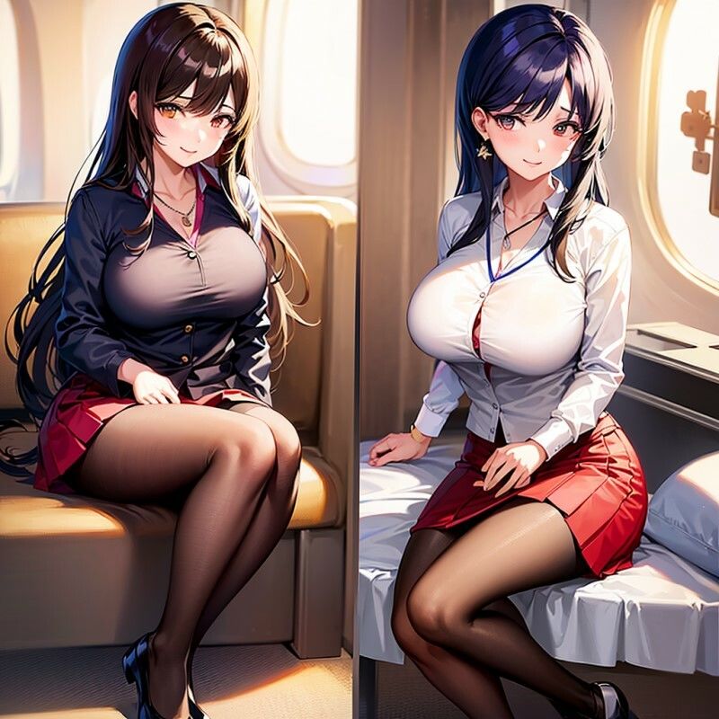 サンプル画像3:キャビンアテンダントの一日(KD出版) [d_311811]