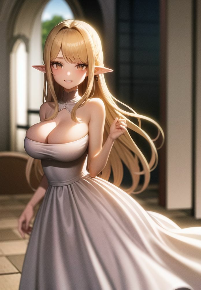 サンプル画像2:囚われたエルフ姫の末路 高潔処女が娼婦堕ち 人間チ◯ポを生ハメする日々(二次元の華道) [d_312063]