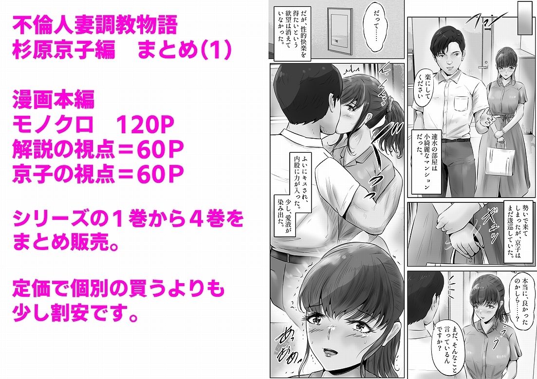 サンプル画像1:不倫人妻調教物語 杉原京子編 まとめ（1）(窪リオンの部屋) [d_312171]