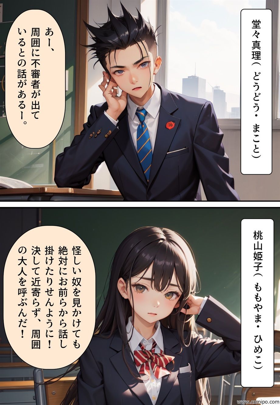 サンプル画像1:真・正義戦士ジャスティス・ボーイ 完全版 第1話「怪人・かもめ男とセーラー服」(真城のソフトハウス) [d_312371]