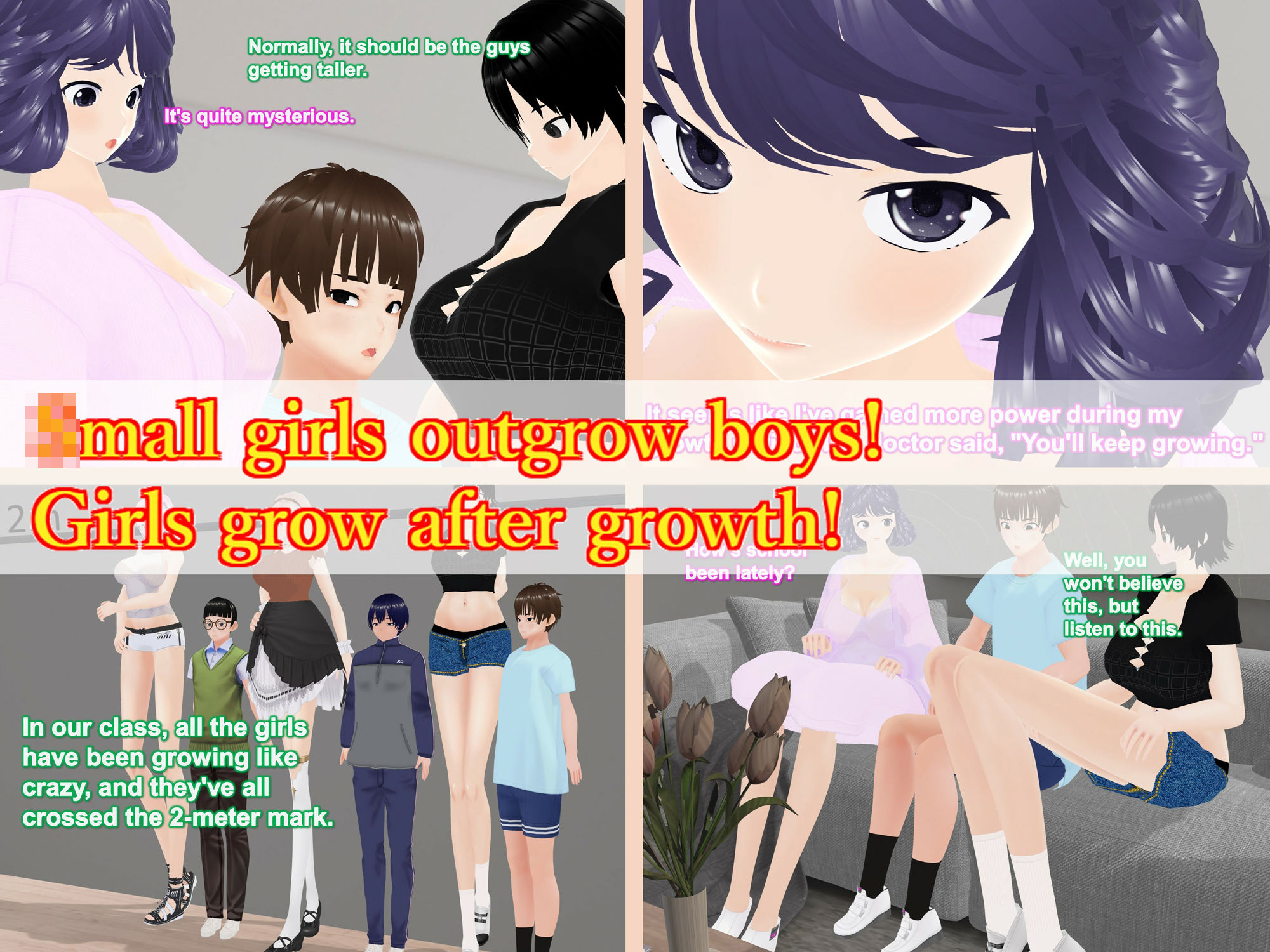 サンプル画像2:Outgrowing only girls， Overtake boys， Growth sound. Visiting the friend Arc(女子成長クラブ) [d_313093]