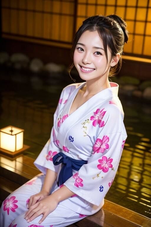 サンプル画像6:AI生成美女写真集 vol3 温泉美女(AiRealGirls) [d_314140]