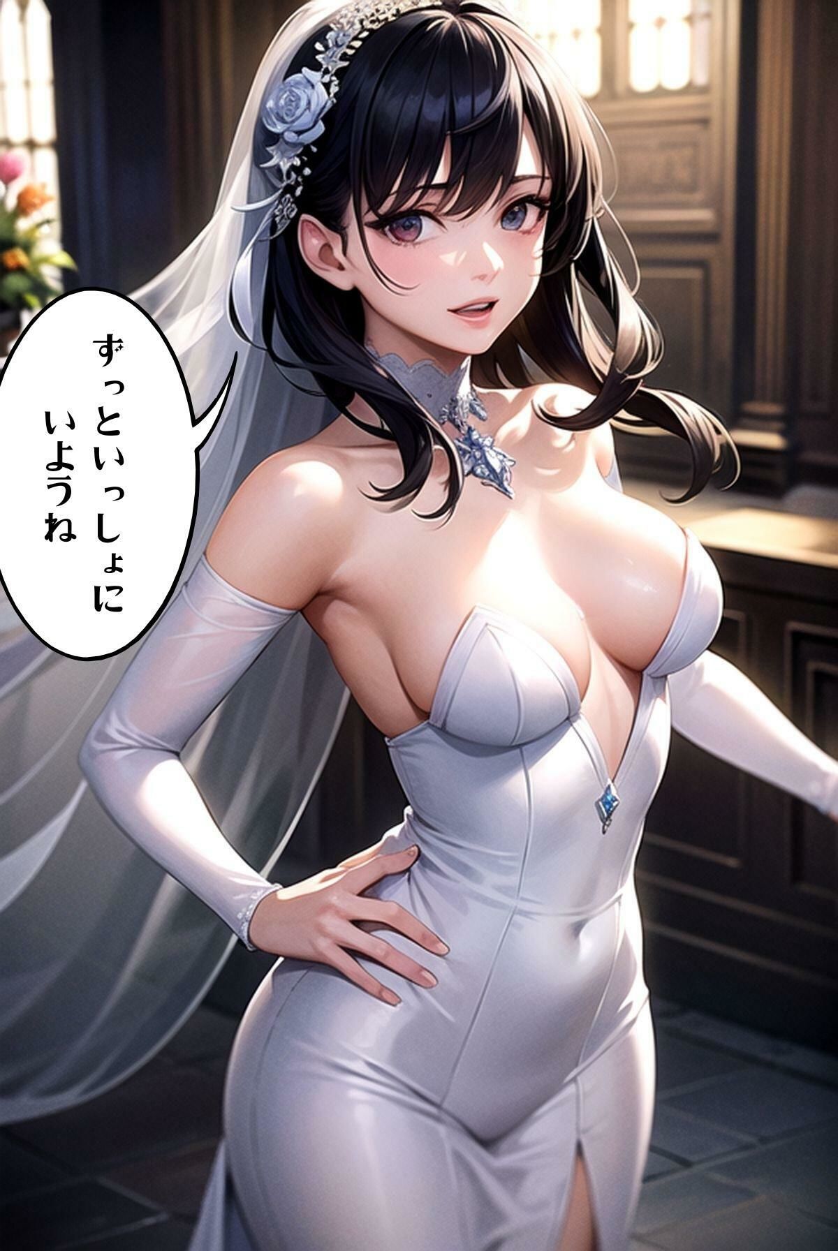 サンプル画像2:NTRウェディングパーティーへようこそ【コミック演出版】(美麗企画) [d_314220]