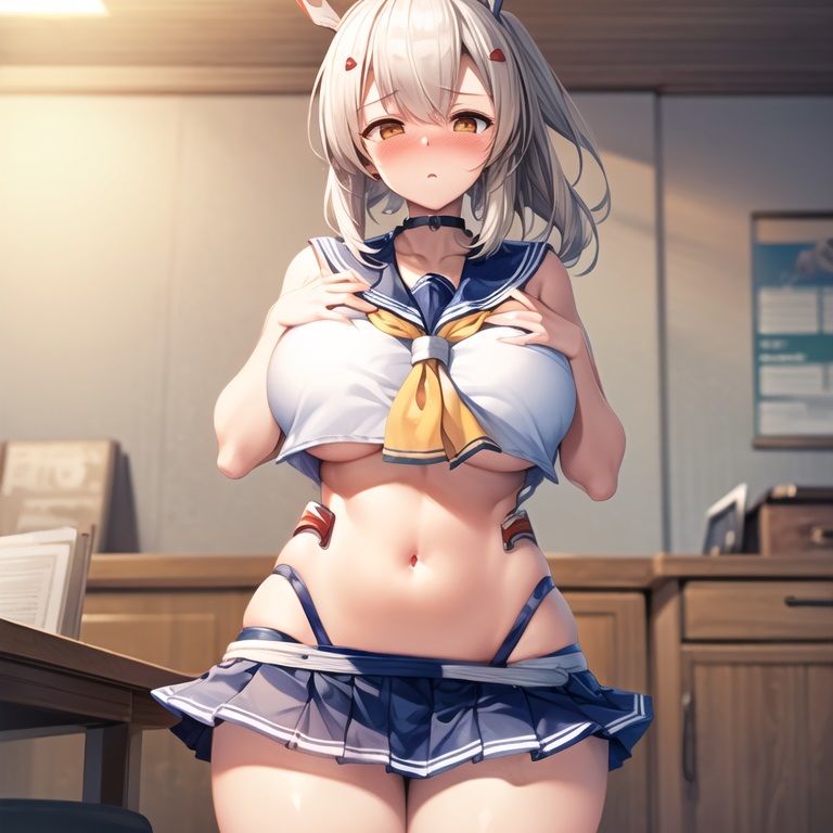 サンプル画像2:KAN-SENを膨乳・超乳改造で乳イキ地獄に堕とす鬼畜指揮官(超乳スキーのイラストとノベル販売所) [d_316045]