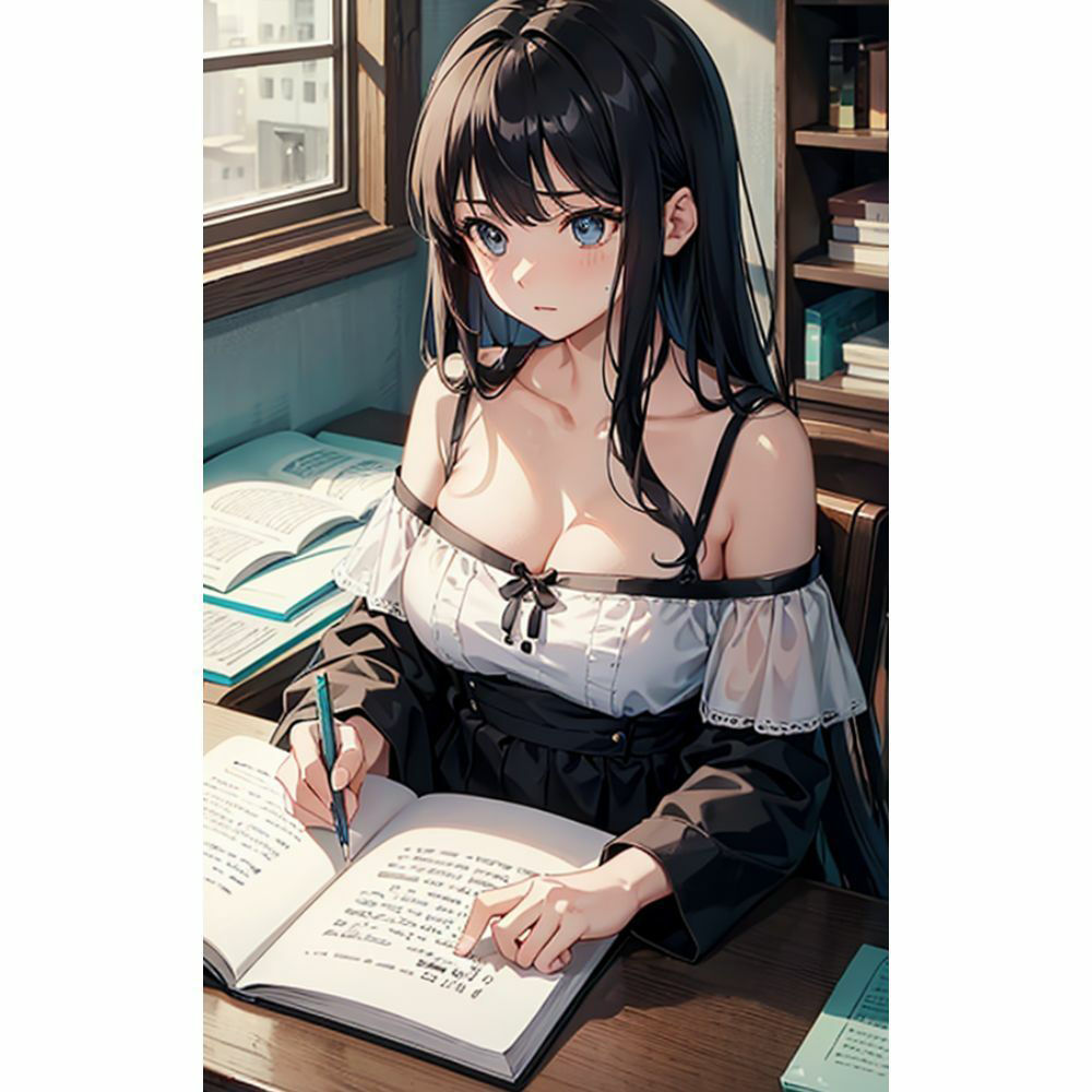 サンプル画像3:家庭教師先の女の子の谷間がエロ過ぎて勉強どころじゃない(美少女) [d_316605]