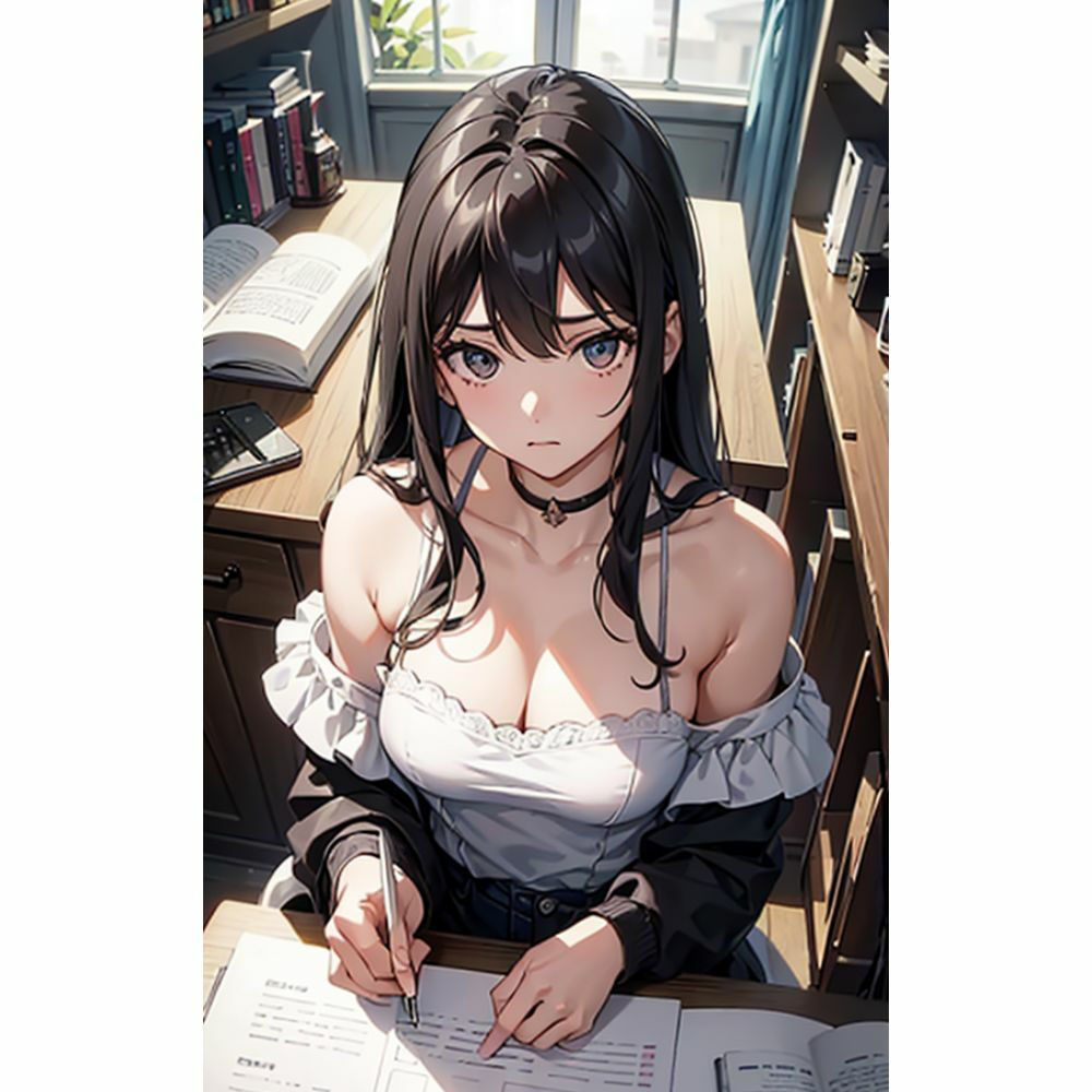 サンプル画像5:家庭教師先の女の子の谷間がエロ過ぎて勉強どころじゃない(美少女) [d_316605]