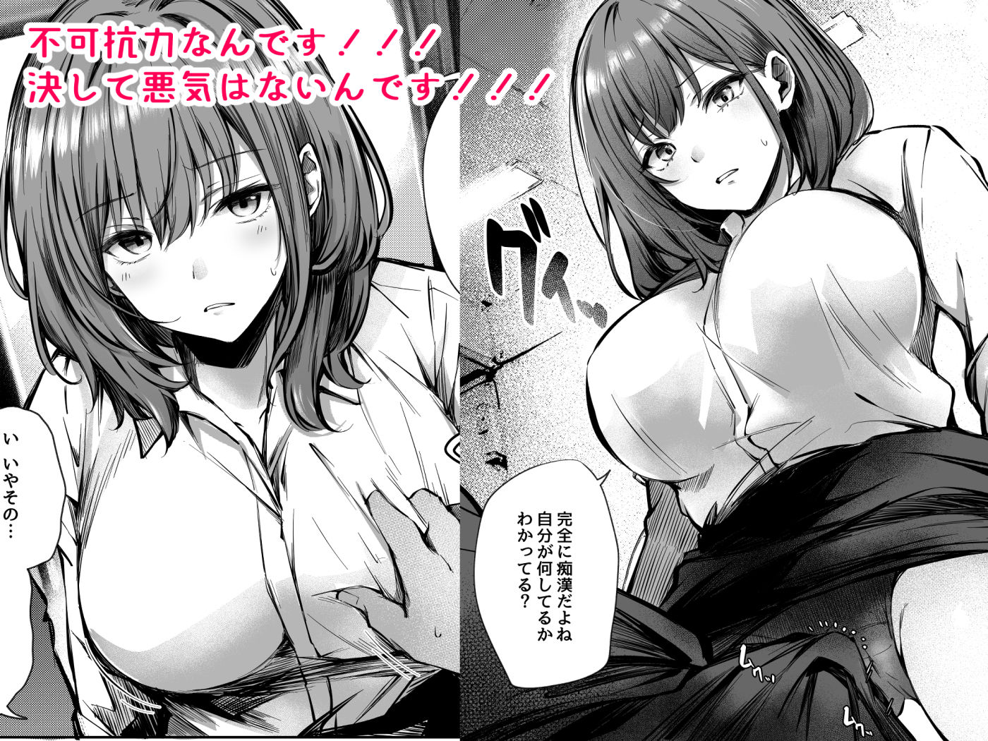 サンプル画像2:密着！お姉さんに不可抗力からか渋々抜いてもらった話(FDSP) [d_316670]