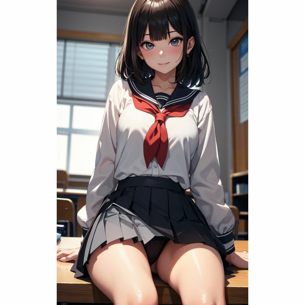 サンプル画像3:かわいい女の子がパンチラしている(美少女) [d_316841]