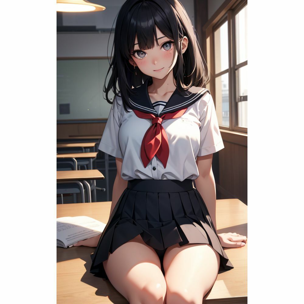 サンプル画像6:かわいい女の子がパンチラしている(美少女) [d_316841]