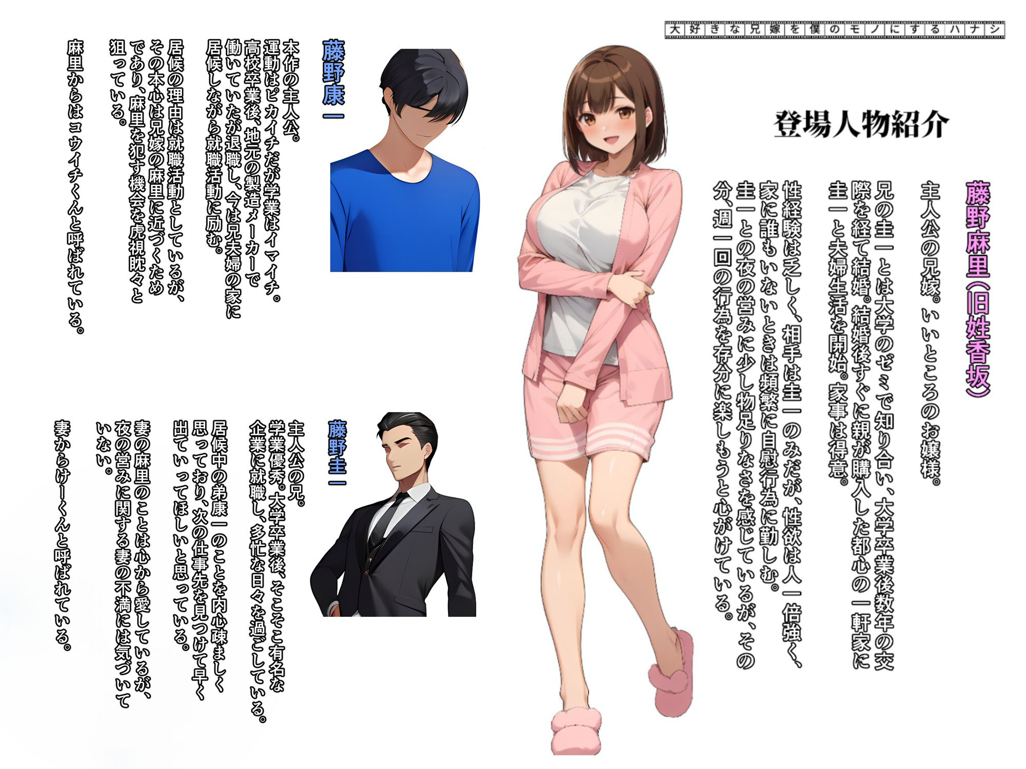 サンプル画像6:大好きな兄嫁を僕のモノにするハナシ(まくろぴあストライダー) [d_317062]