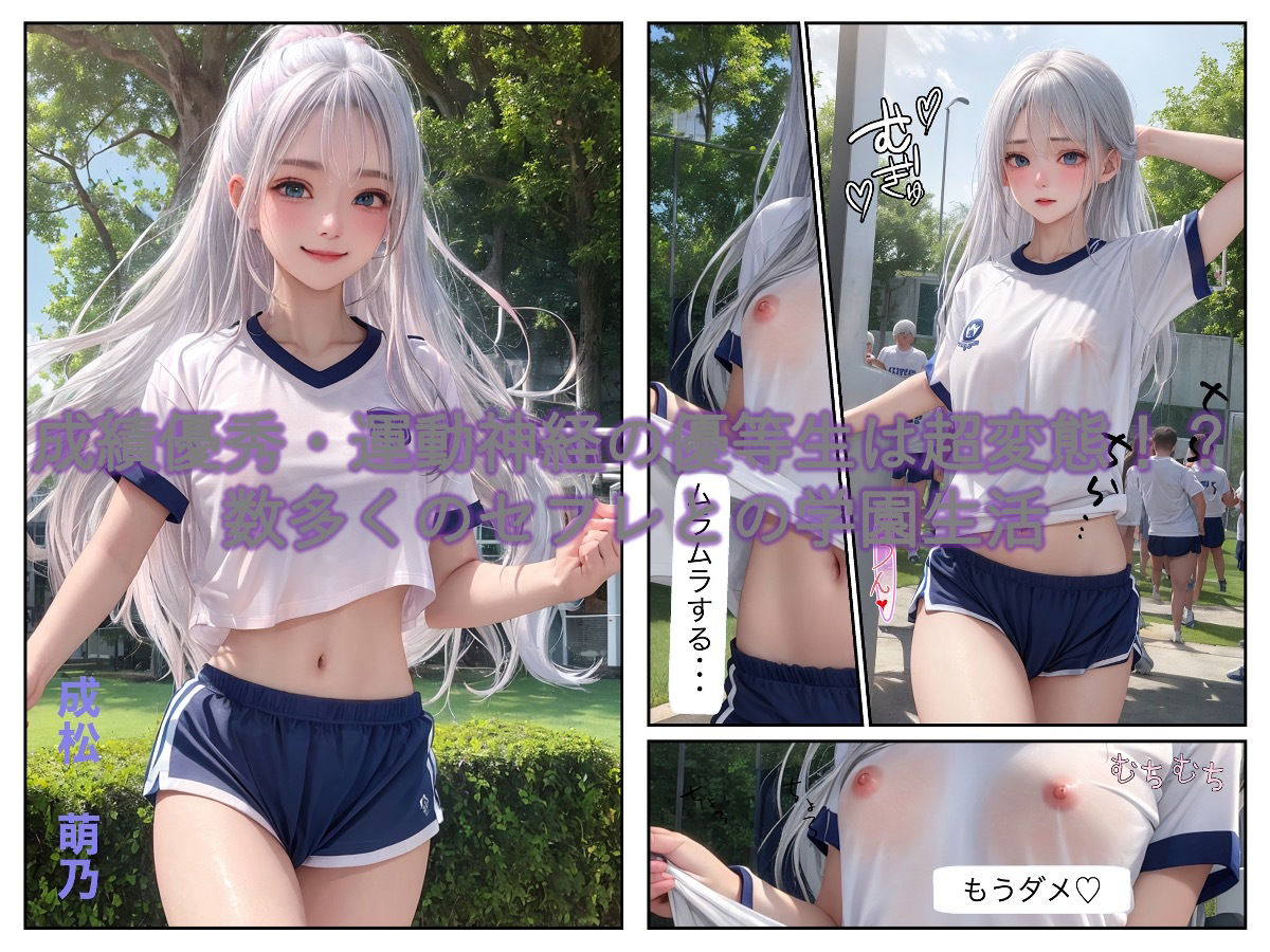 サンプル画像1:【総集編】変態な女子校生の学園物語(あいのコミック) [d_317185]