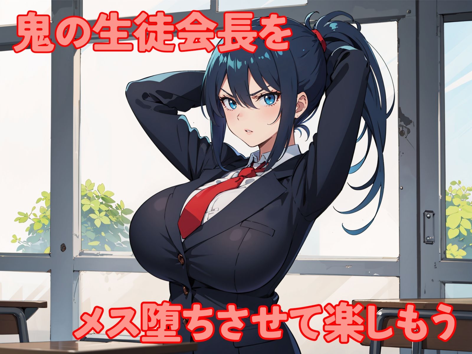 サンプル画像1:厳格な生徒会長がチ〇ポでメス堕ちするか試してみた(punyスタジオ) [d_317806]