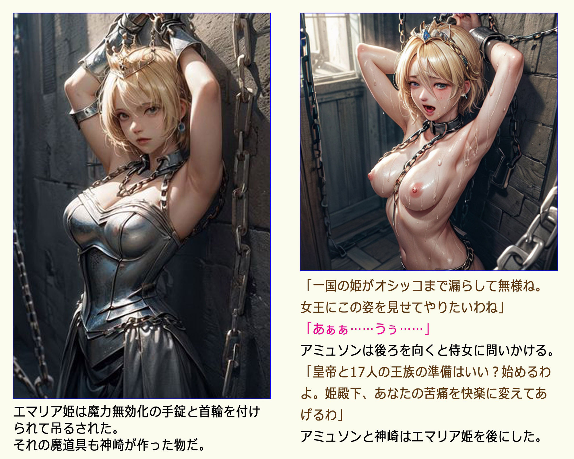 サンプル画像2:淫獄城の敗残兵(闇妖精) [d_317832]