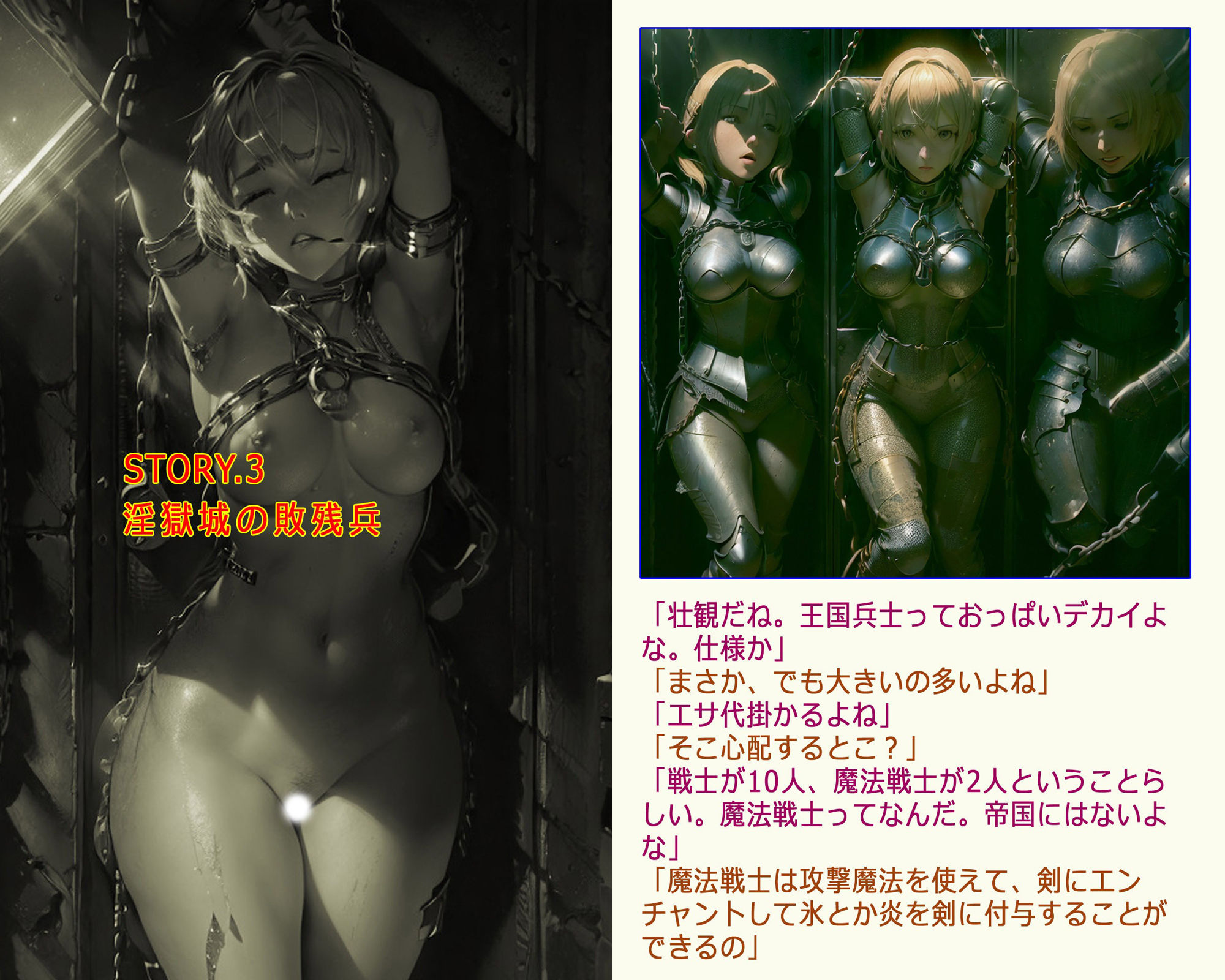 サンプル画像5:淫獄城の敗残兵(闇妖精) [d_317832]