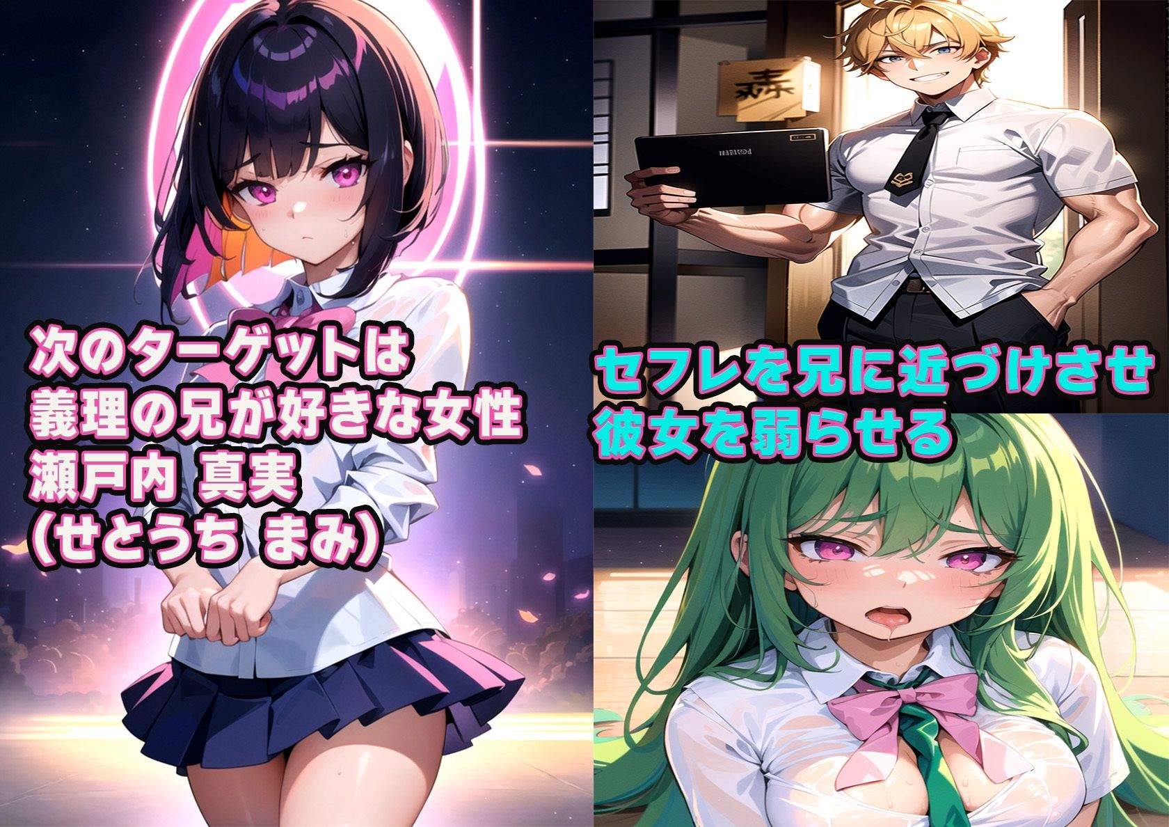 サンプル画像2:後輩女子が転校生に寝取られる-瀬戸内真実編-(雷覇) [d_318760]