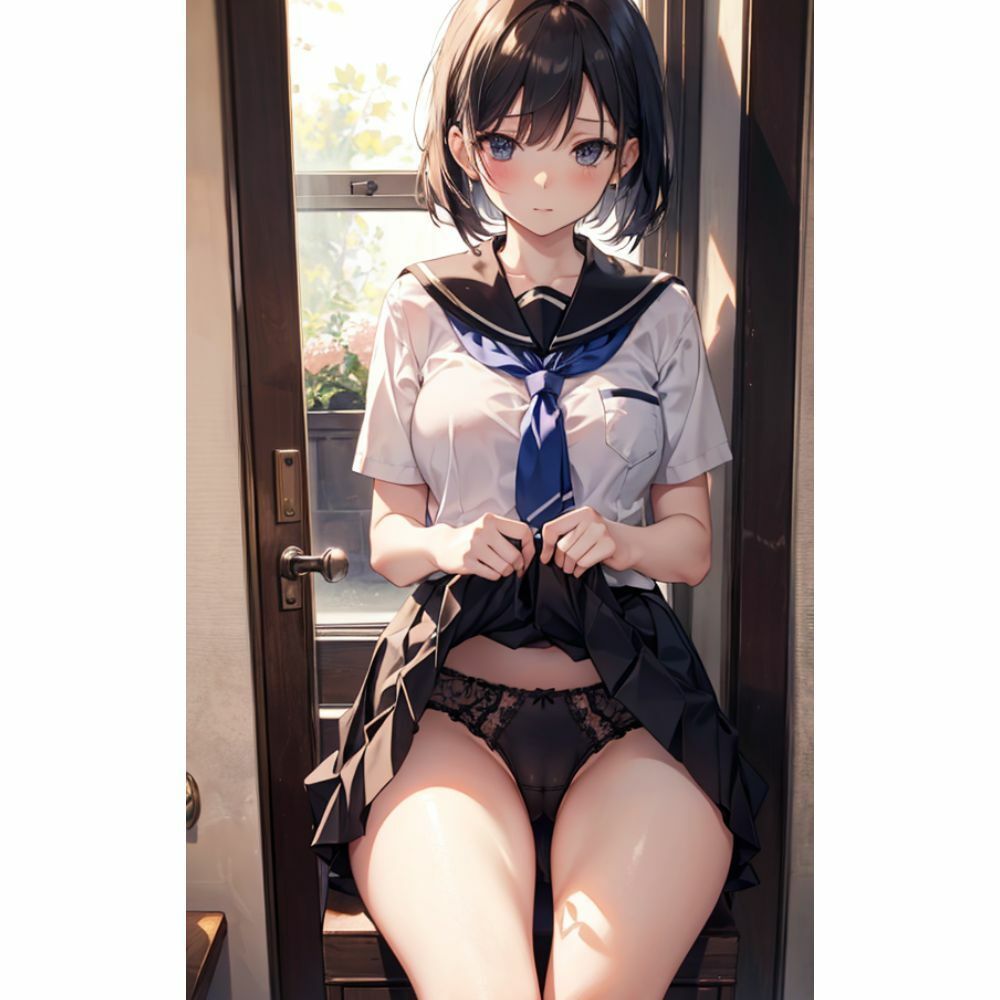 サンプル画像1:スカートめくって(美少女) [d_319015]