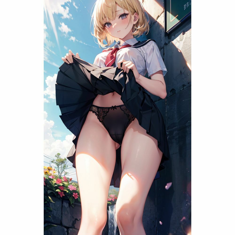 サンプル画像4:スカートめくって(美少女) [d_319015]