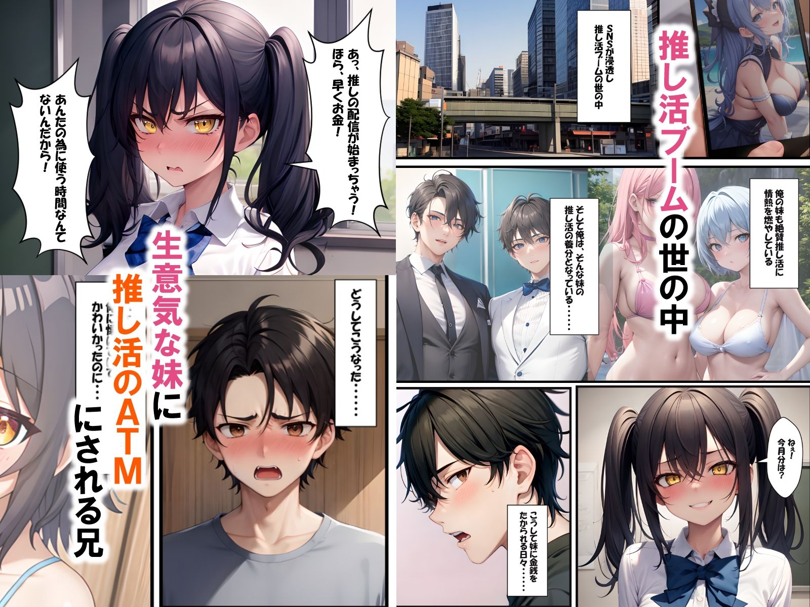 サンプル画像2:強●推し変！-生意気妹をわからせるまでは-(桃の花倶楽部) [d_320309]