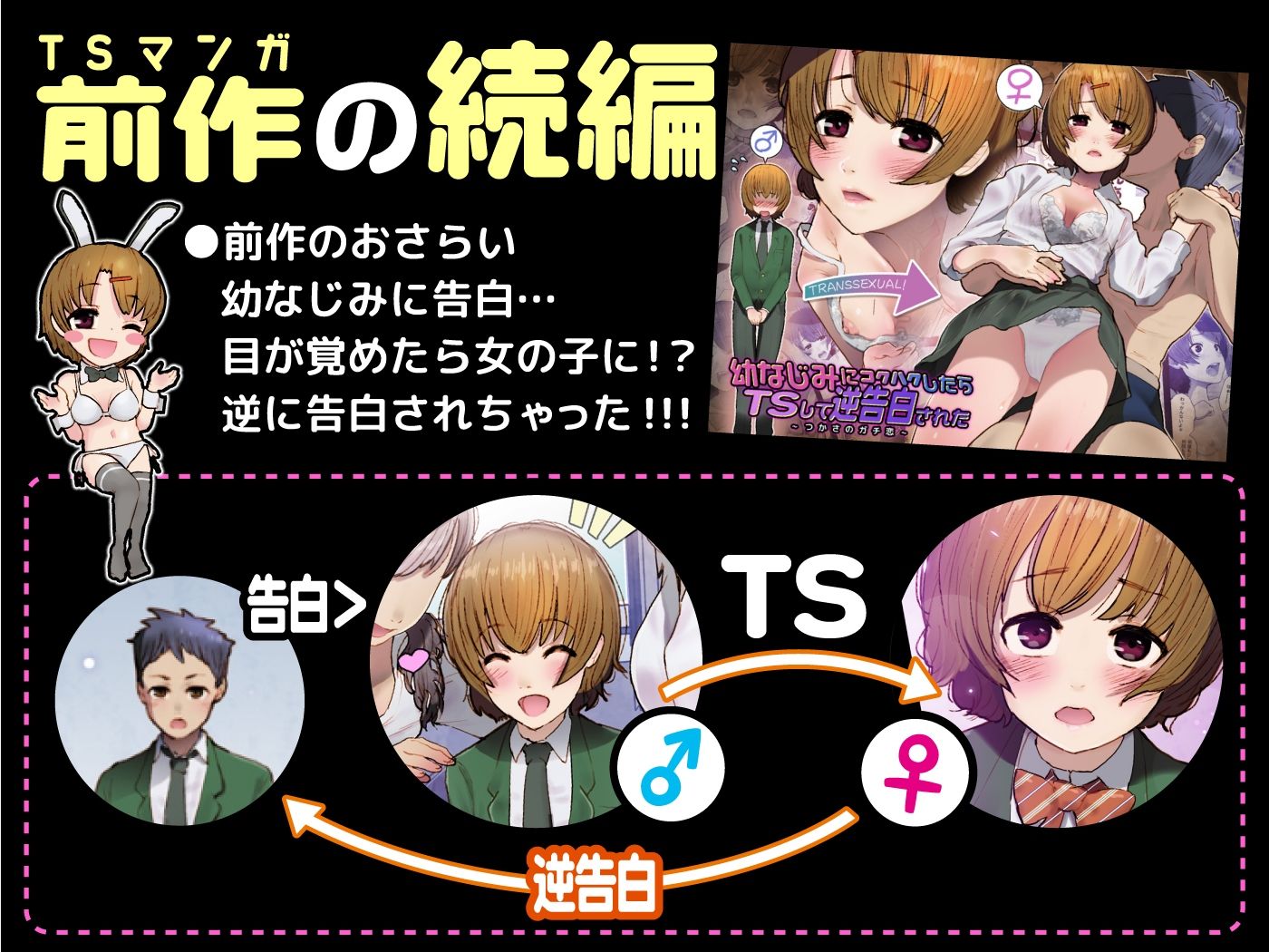 サンプル画像1:幼なじみに告白したらTSして逆告白された2nd(杏ちゃん★会長のぽつり部) [d_320448]