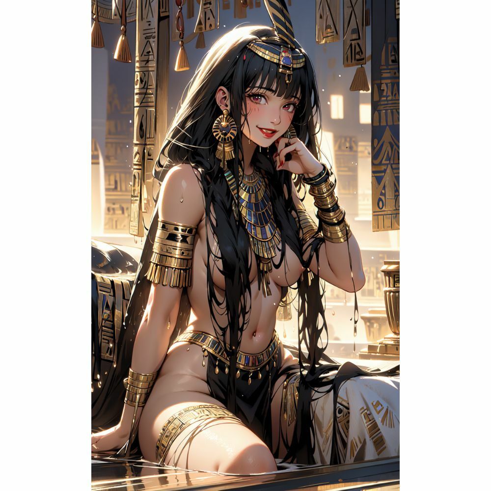 サンプル画像3:「古代の誘惑」 クレオパトラの美と官能の秘密(AI美女) [d_321845]