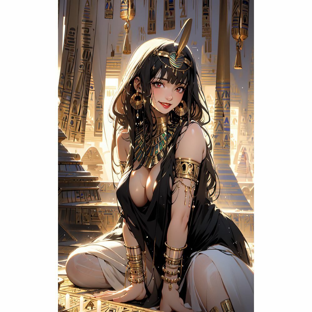 サンプル画像5:「古代の誘惑」 クレオパトラの美と官能の秘密(AI美女) [d_321845]