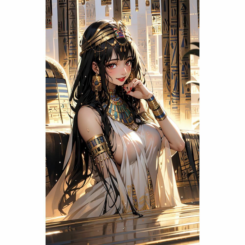 サンプル画像6:「古代の誘惑」 クレオパトラの美と官能の秘密(AI美女) [d_321845]