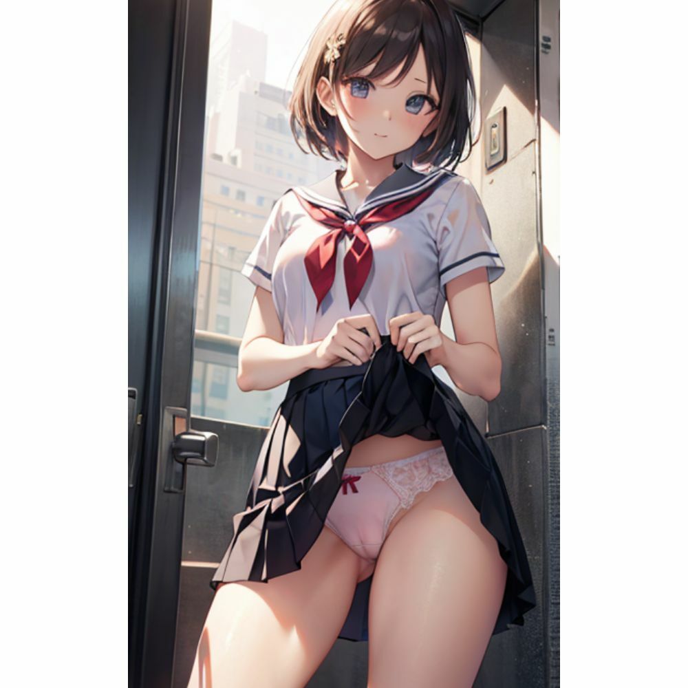 サンプル画像5:セルフパンチラ(美少女) [d_321985]