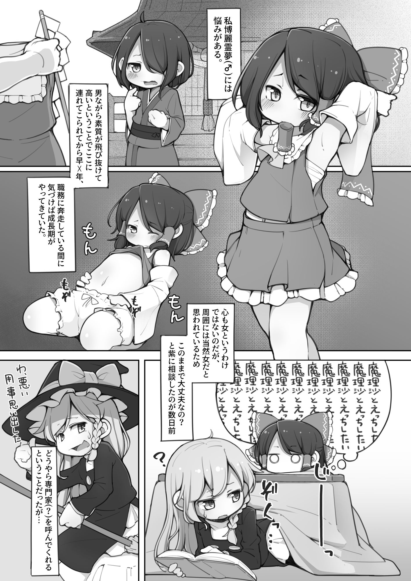 サンプル画像1:霊夢くんが巫女になるために(アパラチ屋) [d_322413]