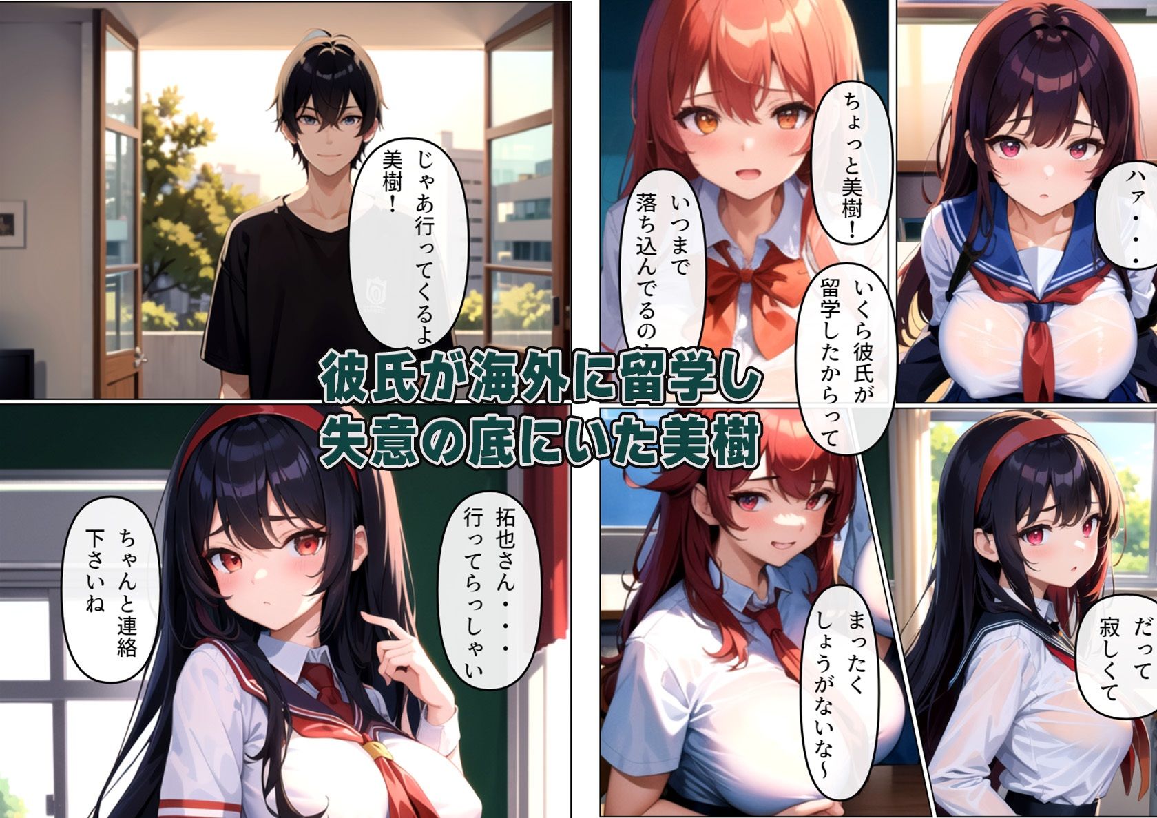 サンプル画像1:清純彼女がヤリチン男に堕とされる(雷覇) [d_322752]