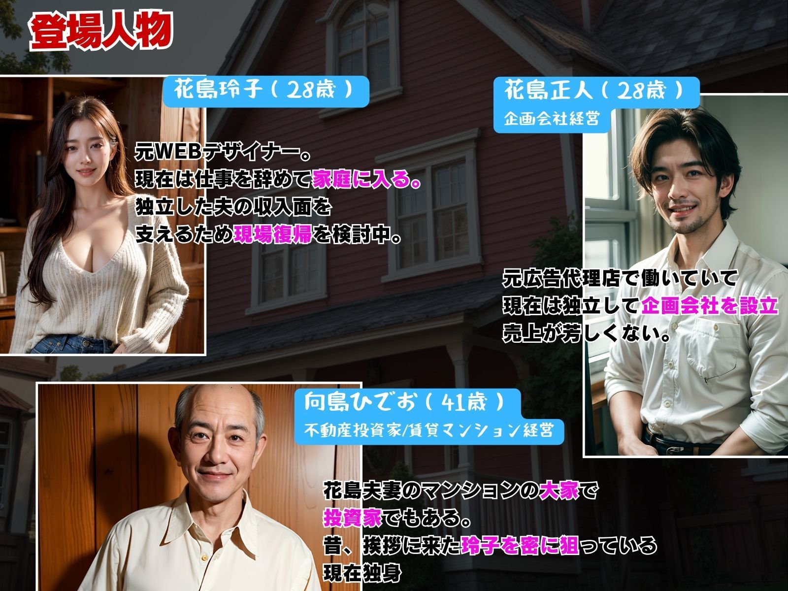 サンプル画像2:人妻専従契約〜ある不動産投資家の罠にはまった夫婦〜(ピンク堂書店 二号館) [d_323451]