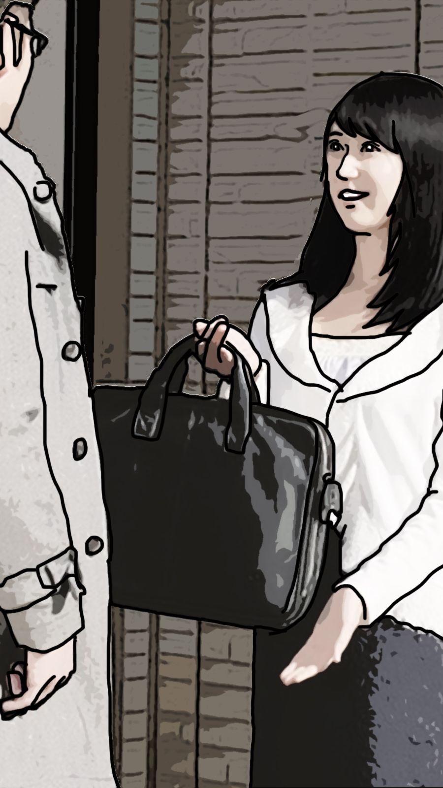 サンプル画像4:母さんはなんて？あんな男と再婚したのた？ろう(あいうえ男) [d_324254]