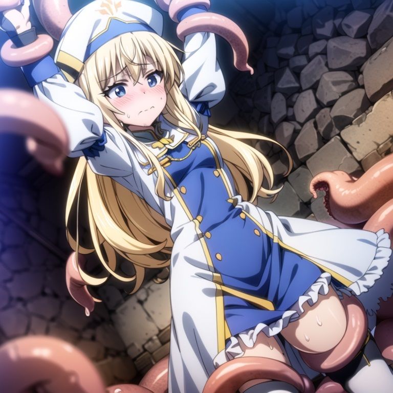 サンプル画像1:女神官と妖精弓手が触手に快楽堕ち苗床化(超乳スキーのイラストとノベル販売所) [d_324325]