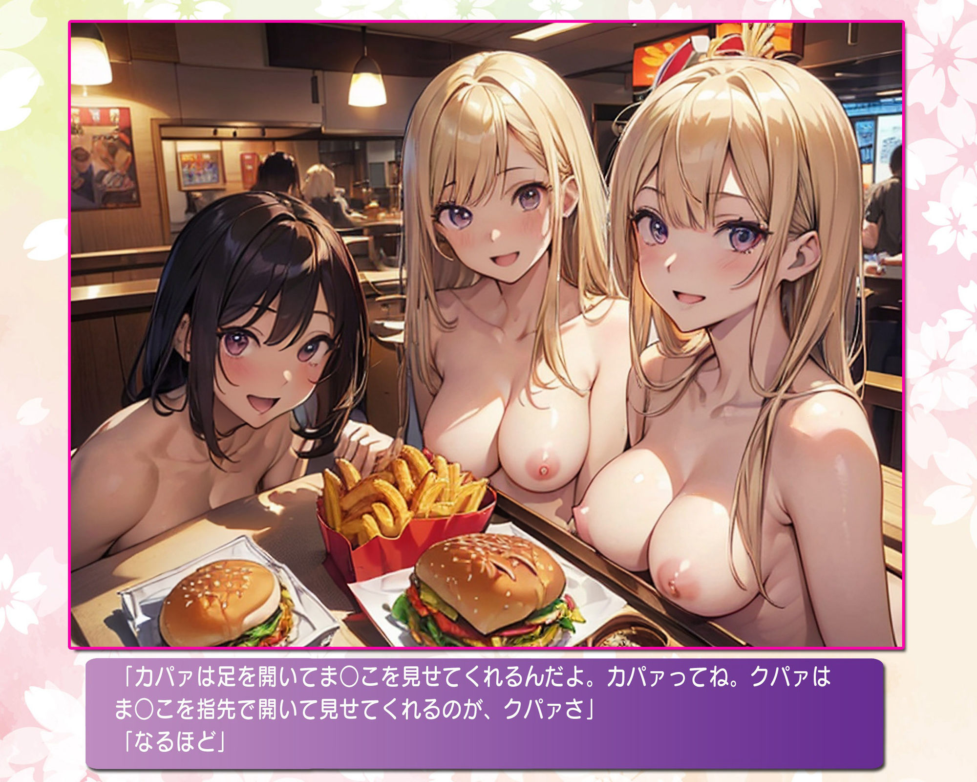 サンプル画像4:ヌーディストバーガーで私たちを食べさせて！(闇妖精) [d_325412]