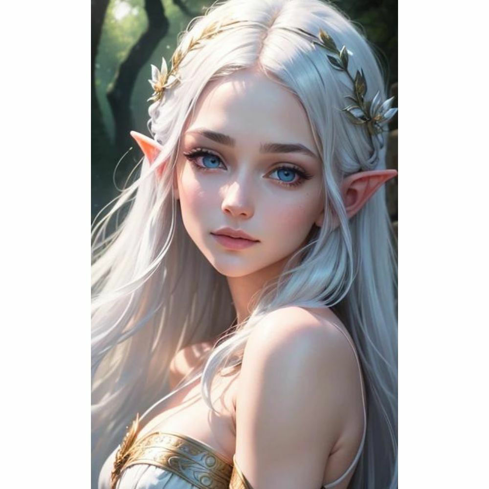 サンプル画像5:幻想の誘い:セクシー・エルフの美(AI美女) [d_325658]